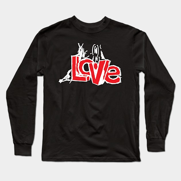 Love Handwritten 3D Art And a Tree Long Sleeve T-Shirt by JamesBennettBeta